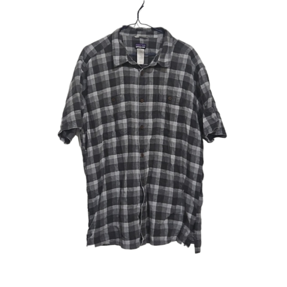 Patagonia Hemp Organic Cotton Short Sleeve Button Down Shirt